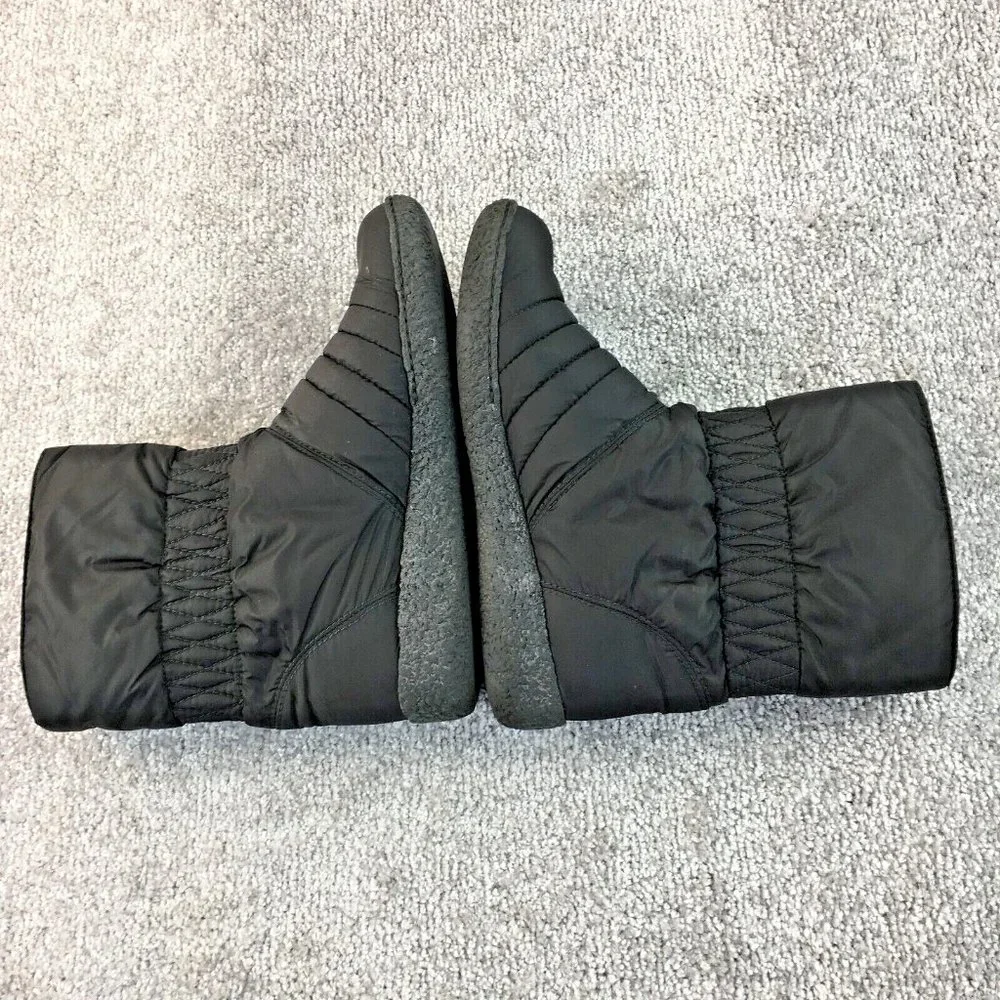 Stuart Weitzman cold weather Rain Snow black boots Slip On Women's Sz 8.5 N